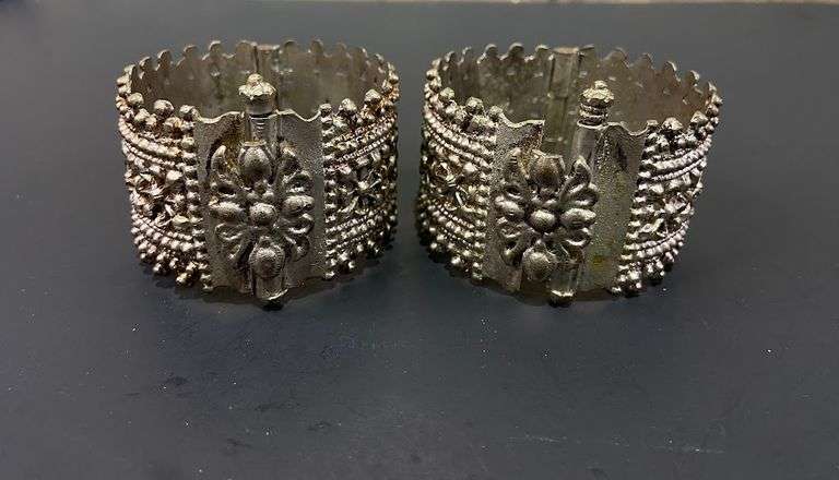 2 Very Heavy Cuff Bracelets