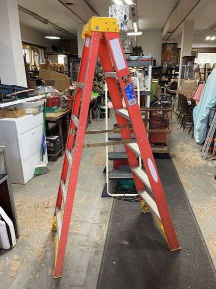 Orange Werner Fiberglass 6’ Ladder