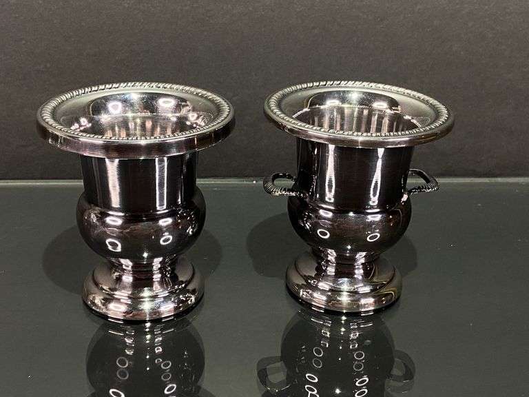 2 Sterling Silver Toothpick Holders (103.88g combined)