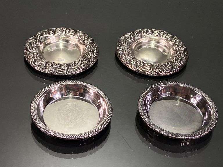 4 Sterling Nut Trays (78.5g combined)