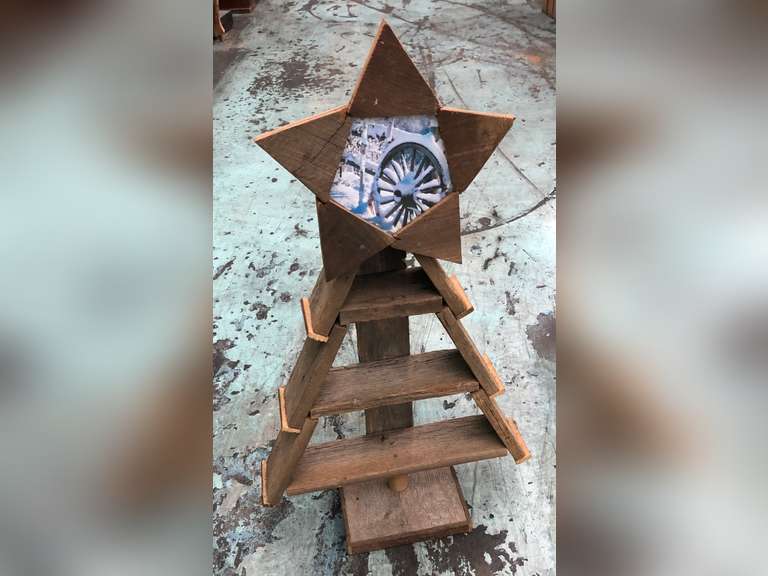 SLED, CHRISTMAS TREE DÉCOR, ANGEL BASKET, TIN MISC WOODEN CHRISTMAS