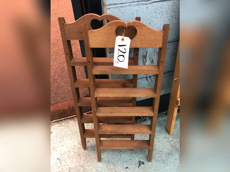 WOODEN SPICE RACK (SET OF 2)