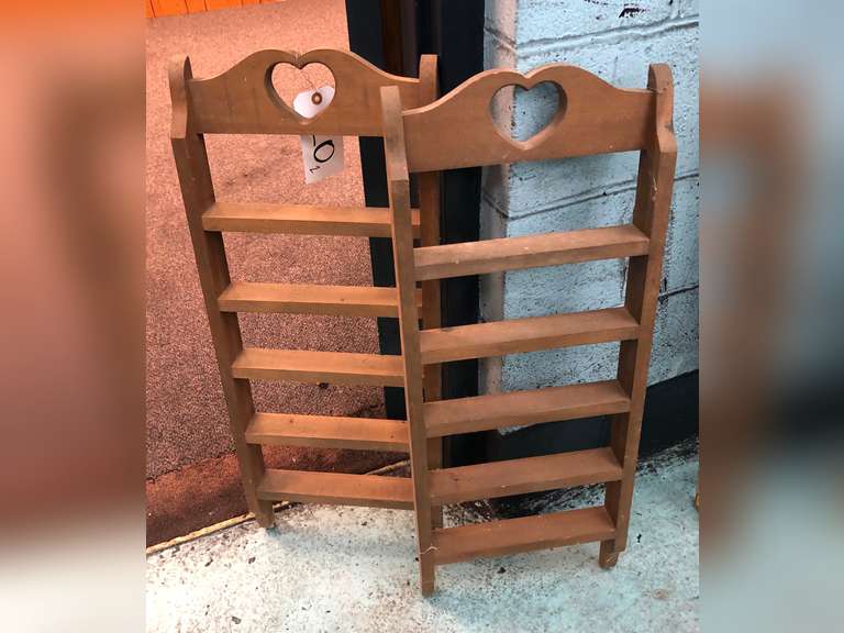 WOODEN SPICE RACK (SET OF 2)
