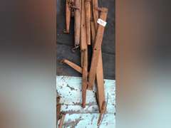 WOODEN DOUBLE TREES AND SINGLE TREES AND MULE COLLAR