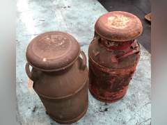 MILK CANS (2 COUNT)