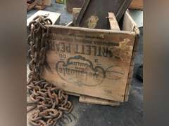 AMMO BOX AND ANTIQUE ADVERTIZING CRATE