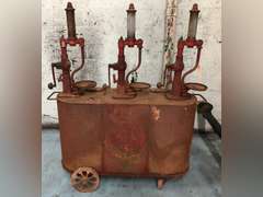 TOKHEIM TRIPPLE TANK MOBILE OIL PUMP