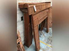 FIREPLACE FRAME AND MANTLE (2 COUNT)