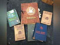 ASSORTED BOOKS AND PICTURE FRAMES