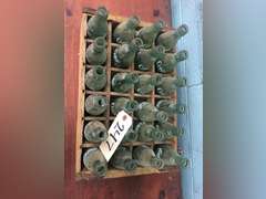 ASSORTED COKE BOTTLES AND CRATE (24 TOTAL)