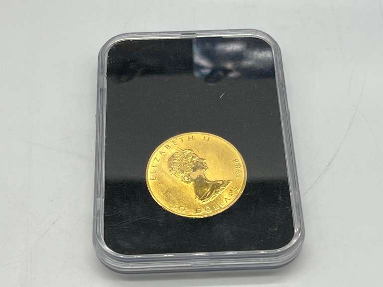 1 oz. 1988 $50 Canadian Maple Leaf Gold Coin