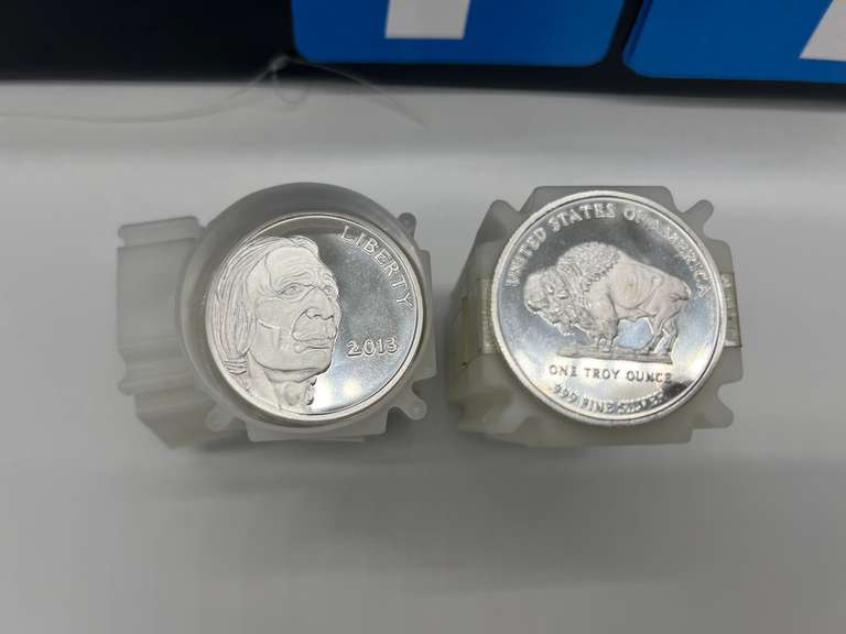 Lot of 40 2013 American Buffalo Indian Head 1 oz. Silver Bullion Rounds