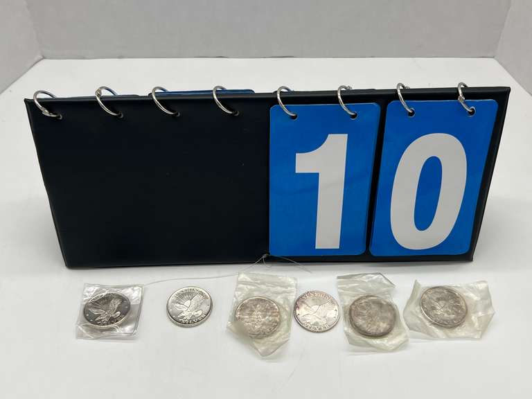 Lot of 6 Sunshine Minting Silver Bullion Coins