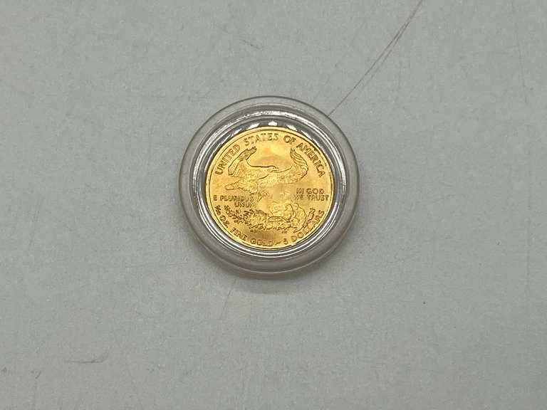2001 $5 American Eagle Gold Coin 1/10th oz. Gold