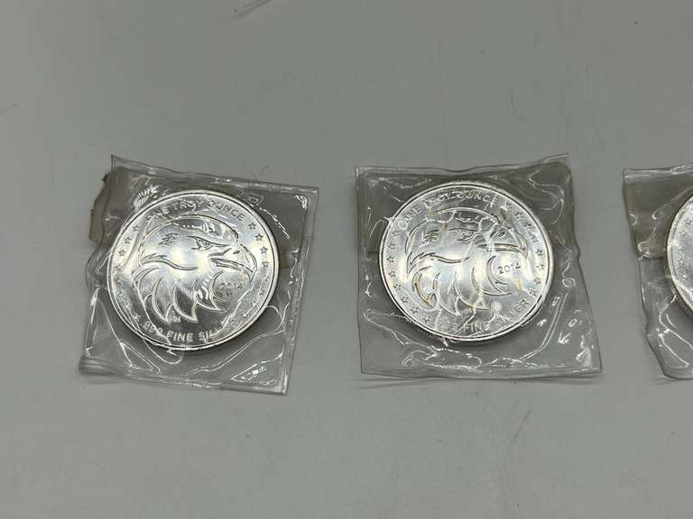 Lot of 5 American Precious Metal Exchange Bullion Coins