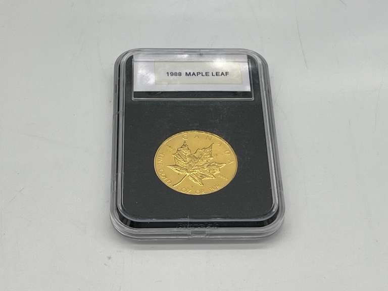 1 oz. 1988 $50 Canadian Maple Leaf Gold Coin