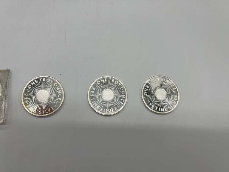 Lot of 5 Sunshine Minting  Silver Bullion Coins