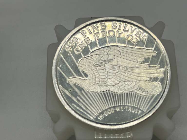 Lot of 20 St. Gaudens 1 oz. Silver Rounds