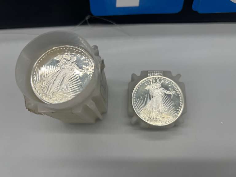 Lot of 20 St. Gaudens 1 oz. Silver Rounds
