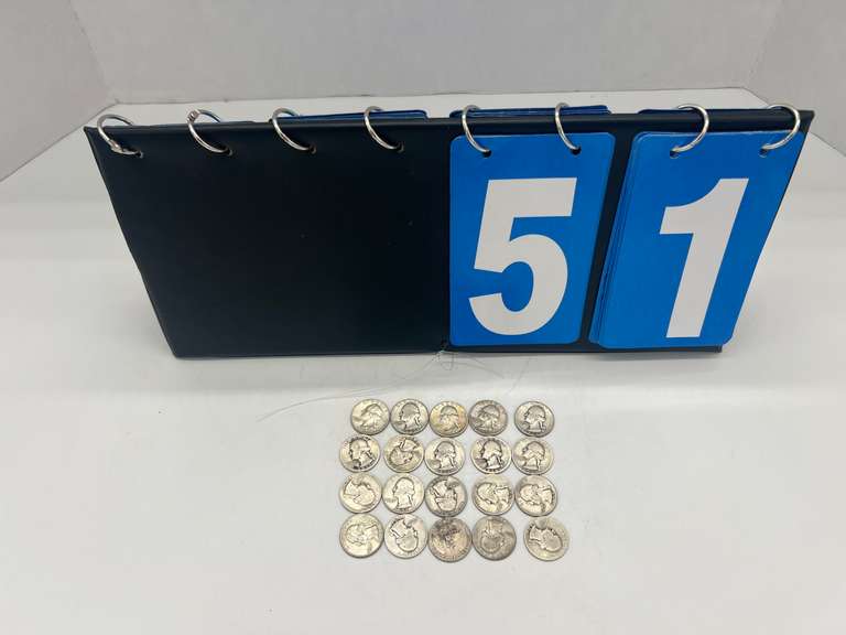 Lot of 20 Washington Pre 1964 Silver Quarters