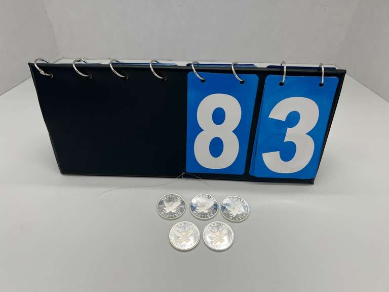 Lot of 5 Sunshine Minting 1 oz. Silver Bullion Coins