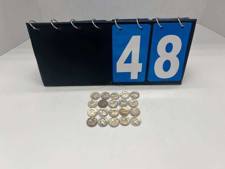 Lot of 20 Washington Pre 1964 Silver Quarters