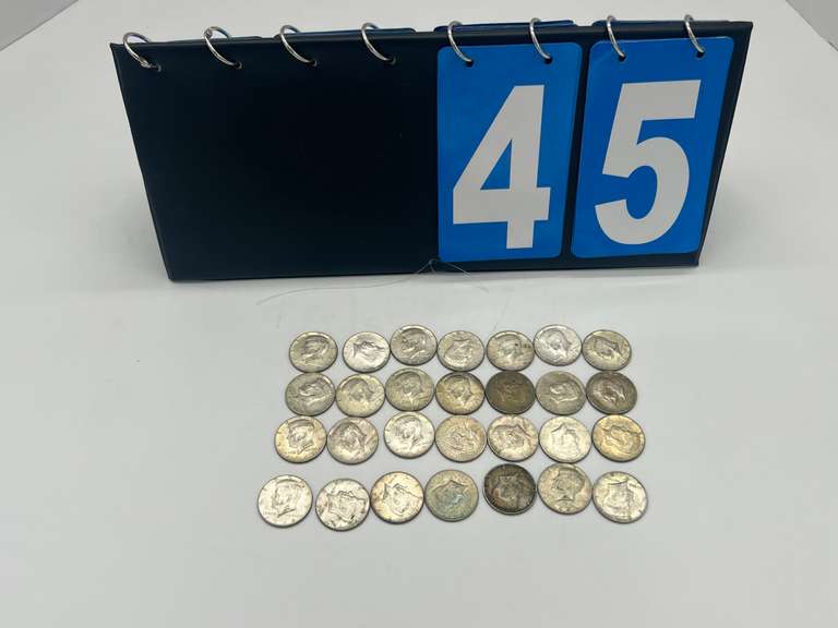 Lot of 28 1965-69 Kennedy Half Dollar Coins