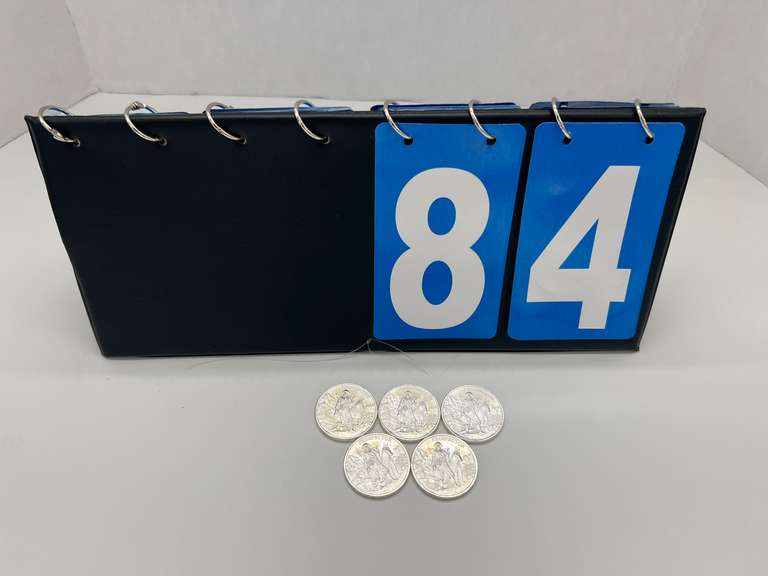 Lot of 5 Prospector 1 oz. Silver Bullion Rounds