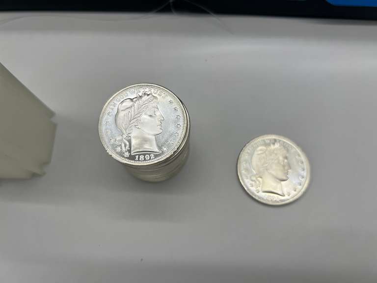 Lot of 15 1892 Barber commemorative 1 oz. Silver Bullion Rounds