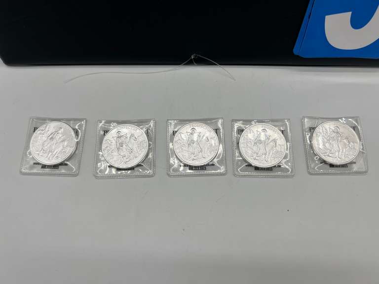 Lot of 5 Provident Metals Silver Bullion Coins