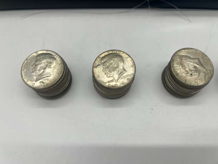 Lot of 50 1965-69 Kennedy Half Dollar Coins