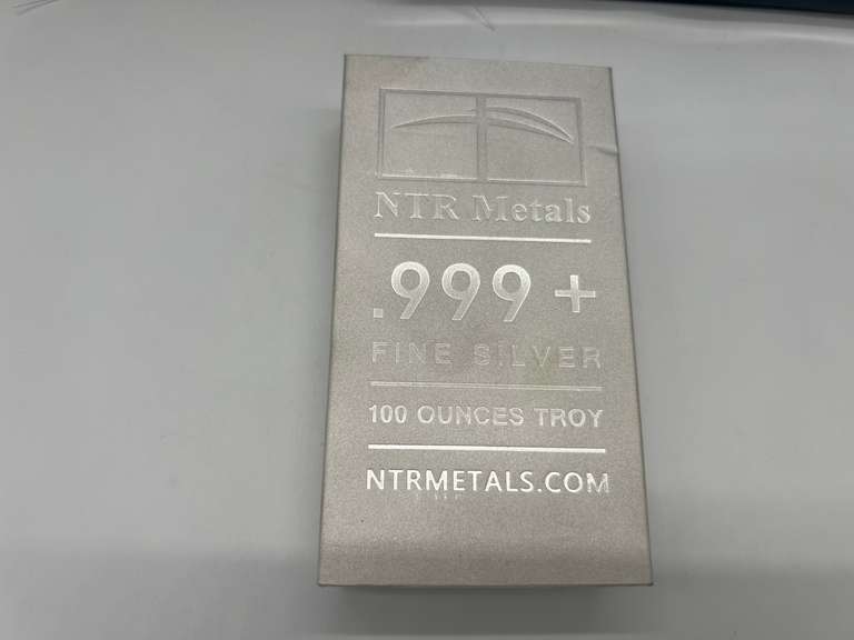 NTR Metals 100 oz. Silver Bar