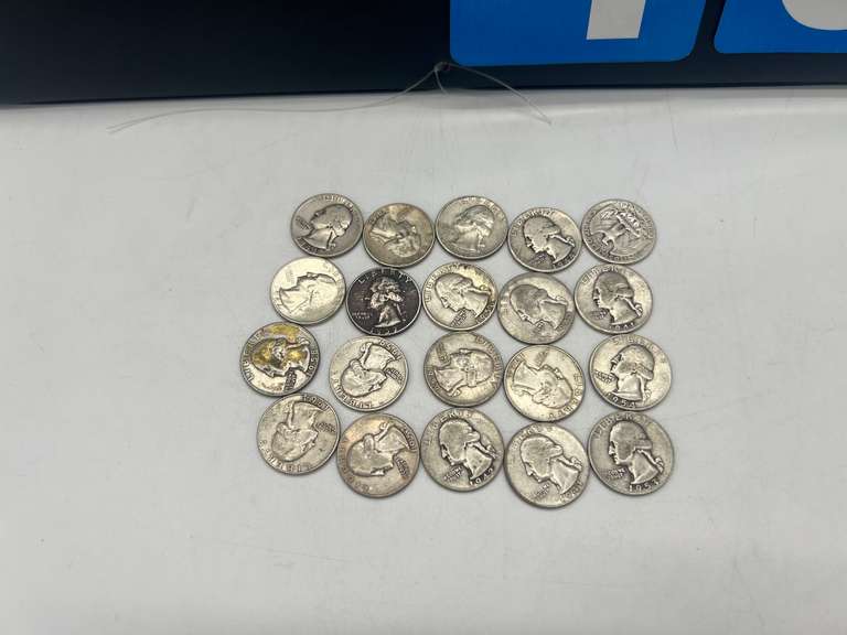 Lot of 20 Washington Pre 1964 Silver Quarters
