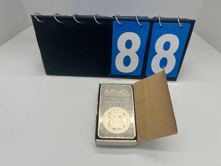 Apmex 100 ounce Silver Bar