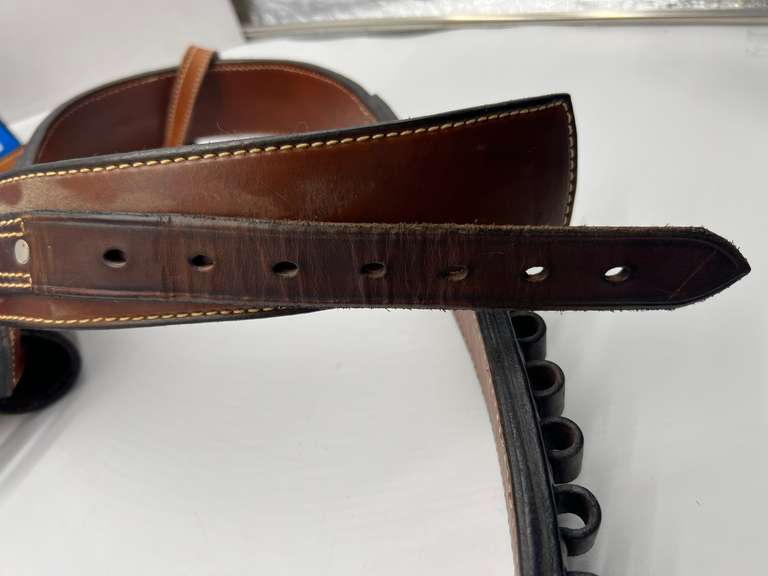 Beautiful leather gun belt and holster