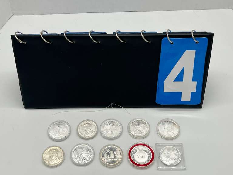 Lot of 10  Silver Buillon Rounds