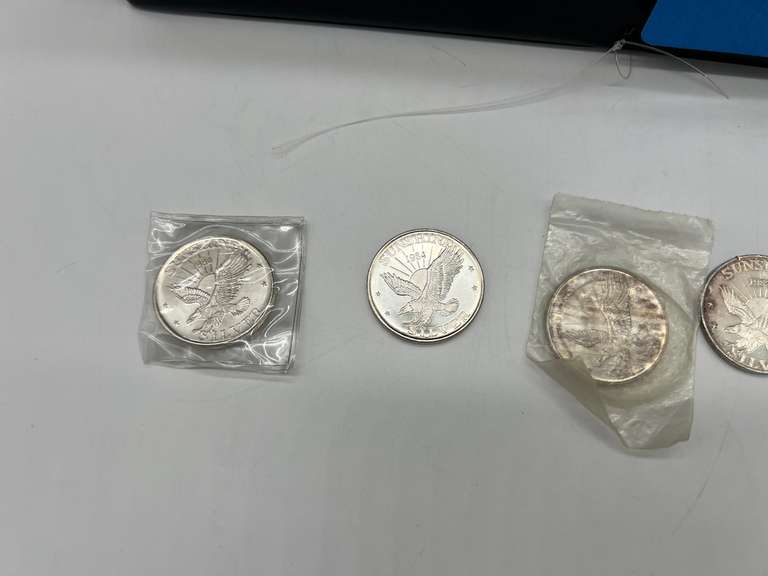 Lot of 6 Sunshine Minting Silver Bullion Coins