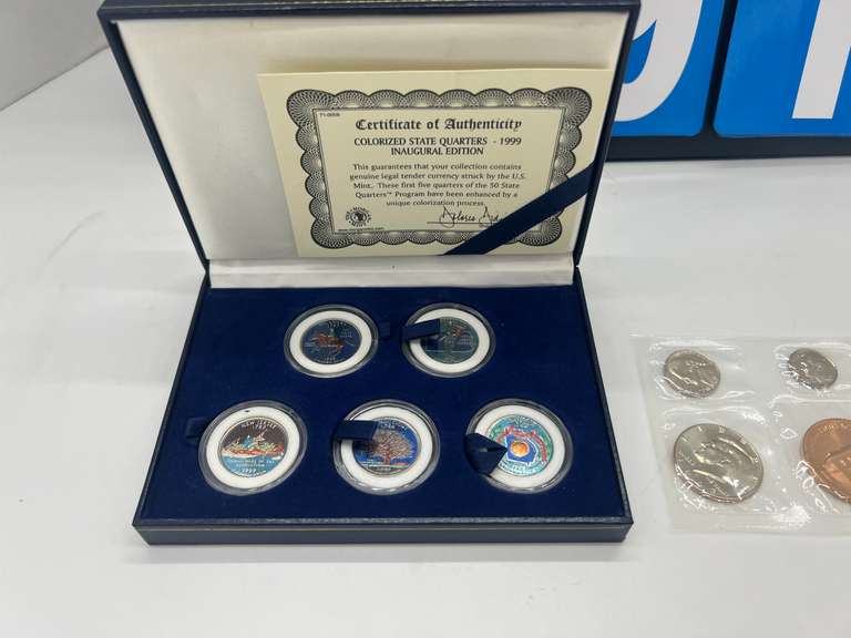 5 Statehood Quarters & 1993-D Coin proof set