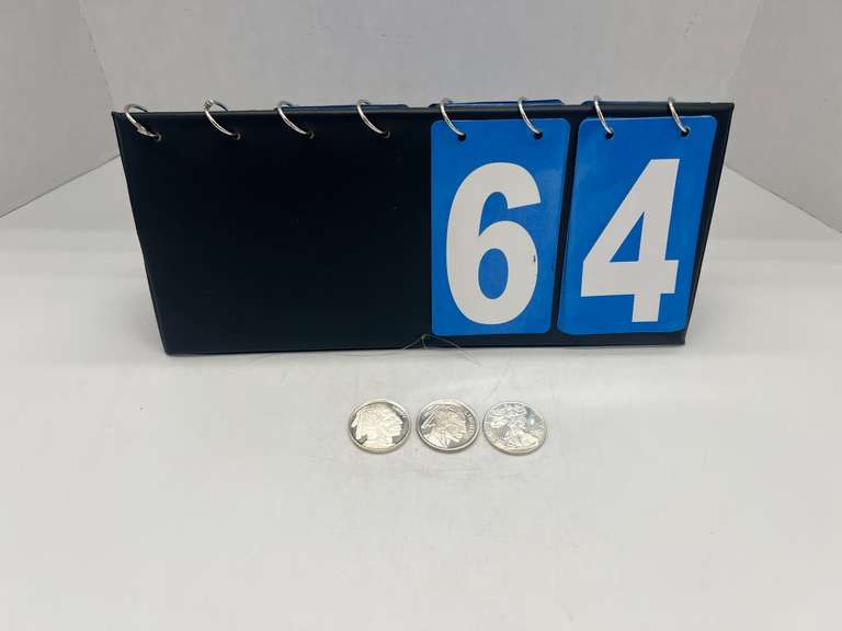 Lot of 3 Silver Bullion 1 oz. Rounds