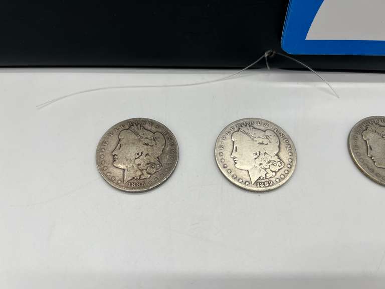 Lot of 4 Morgan Silver Dollar Coins