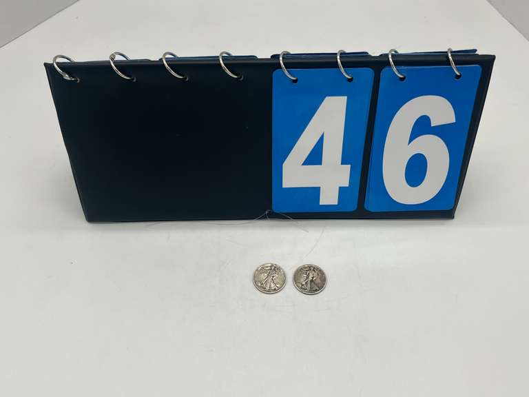 Lot of 2 Walking Liberty Half Dollar Coins