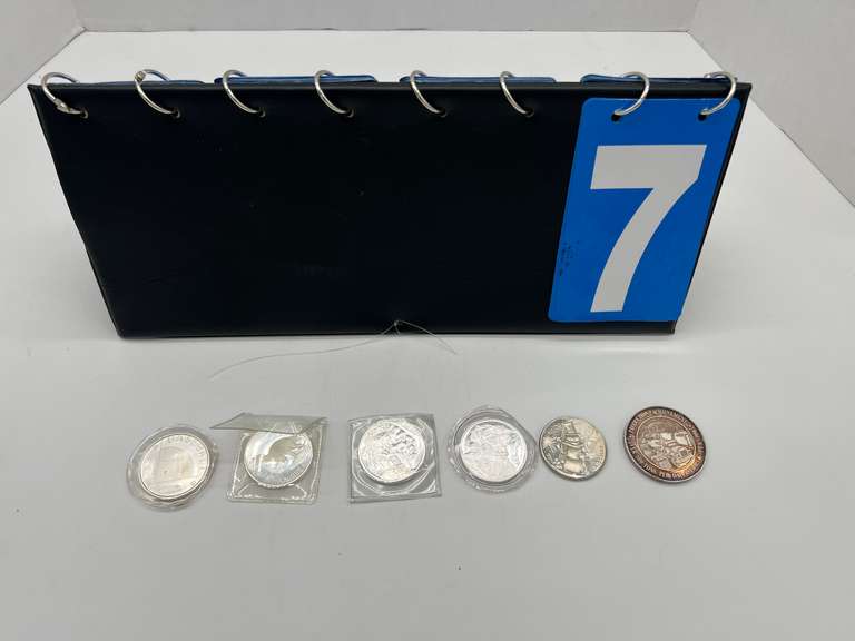 Lot of  6 Assorted Silver Bullion Coins