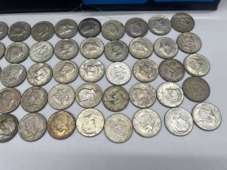 Lot of 50 1965-69 Kennedy Half Dollar Coins