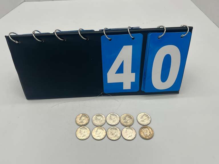 Lot of 10 1964 Kennedy Half Dollar Coins