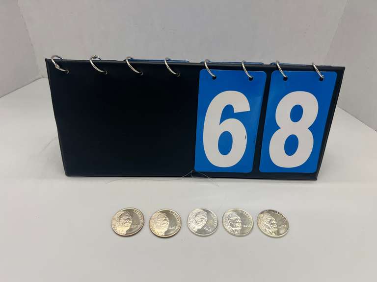 Lot of 5 2013 American Buffalo Indian Head 1 oz. Silver Bullion Rounds