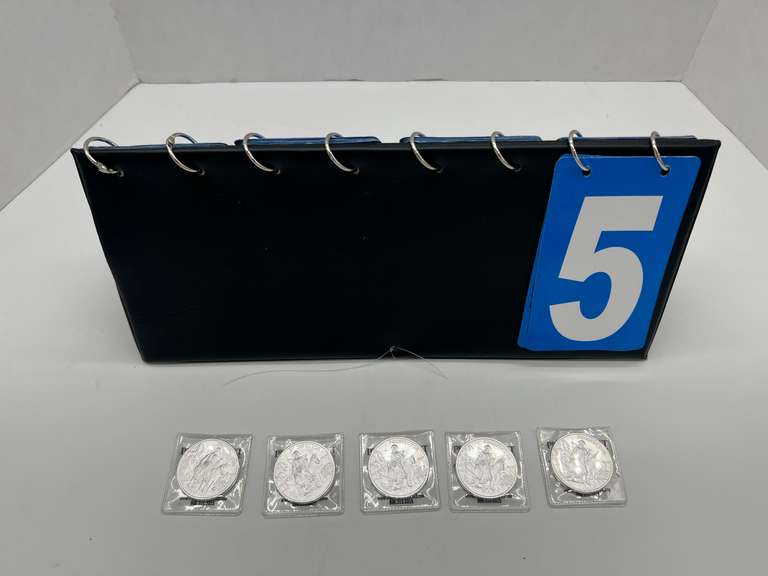 Lot of 5 Provident Metals Silver Bullion Coins