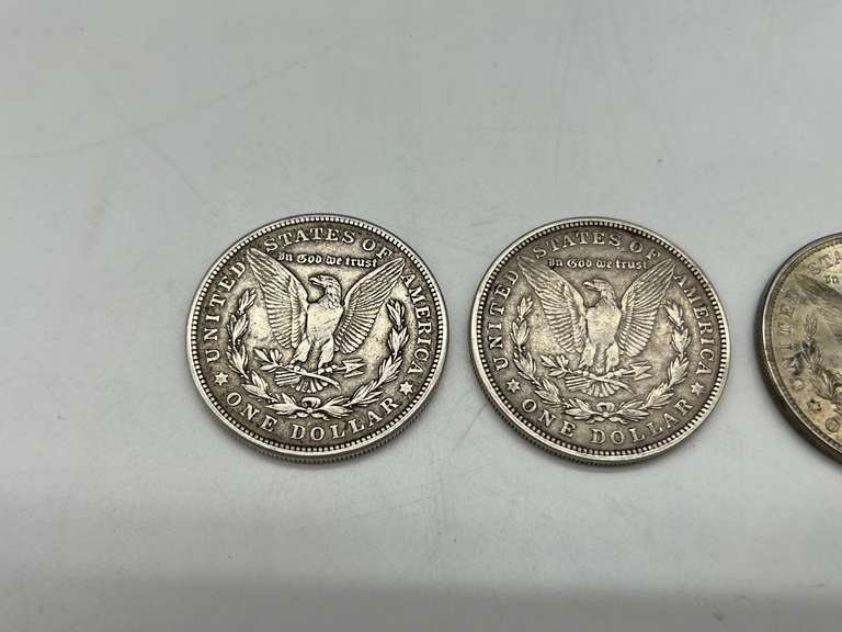 Lot of 4 1921 Morgan Silver Dollar Coins