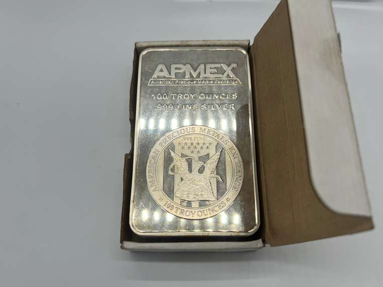 Apmex 100 ounce Silver Bar