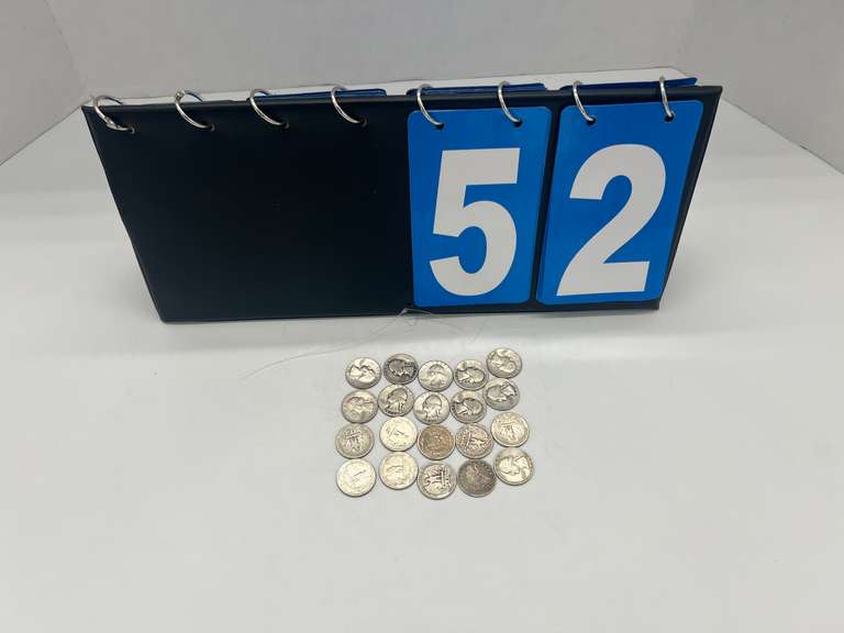 Lot of 20 Washington Pre 1964 Silver Quarters