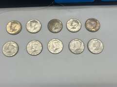 Lot of 10 1964 Kennedy Half Dollar Coins